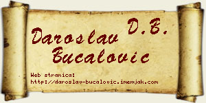Daroslav Bucalović vizit kartica